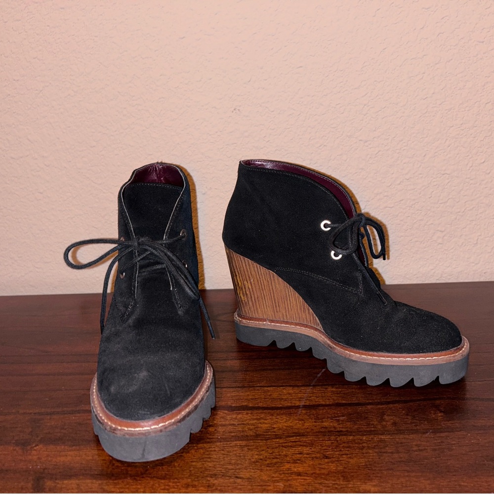 Bcbgeneration Women's Nariska Wedge Lace Up Bootie (Sz 6.5) - GUC